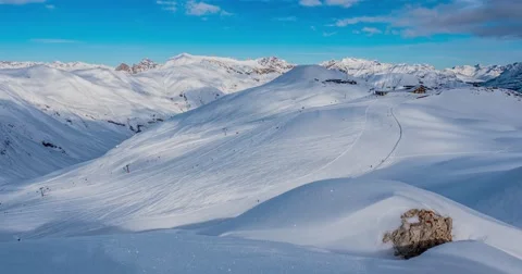 Ski Resort Timelapse 4k Stock-Footage 44961746