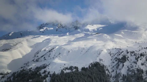 Ski resort timelase Stock Footage 36963604