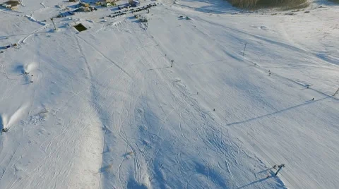 Ski resort. Top view-2. Stock Footage 58784776