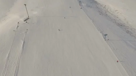 Ski resort. Top view. Stock Footage 59590158