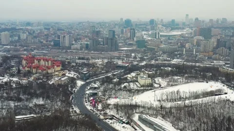 Ski resort in Winter Stock Footage 203753158