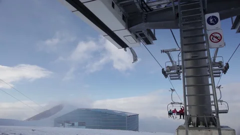 Ski resort3 Stock Footage 128757799