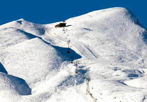 Ski runs Foto stock
