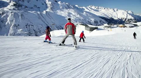 Ski school Stock Footage 10700791
