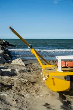 The ski on the shore Stock-Fotos