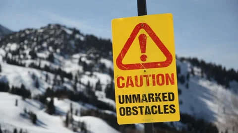 Ski sign Video stock 36764673