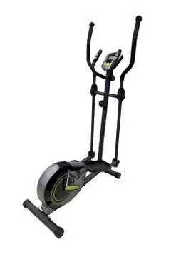 Ski simulator isolated on a white background Stock Photos