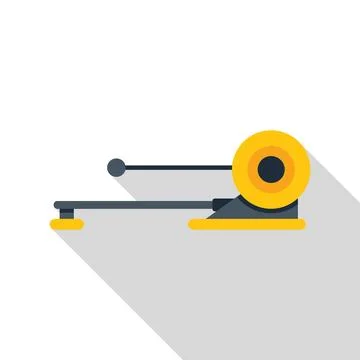 Ski simulator machine for indoor training icon Stock Illustration