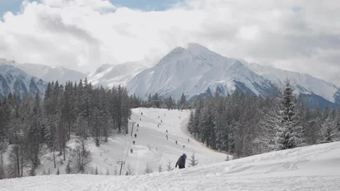 Ski slope alps Stock-Footage 146799289
