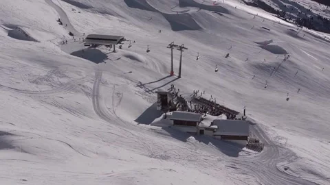 Ski slope in the Alps. Stock Footage 286345350