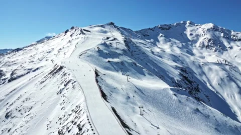 Ski slope in Bormio Stock Footage 263193790