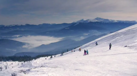 Ski slope Video stock 682241