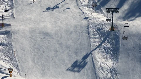 Ski slope Stock Footage 126637178