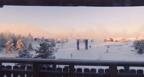 Ski slope Stock Footage 131560764