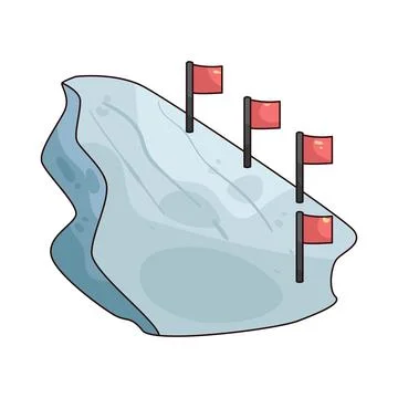 Ski Slope illustration Stock Illustration