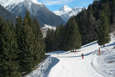 Ski slope Stock Photos