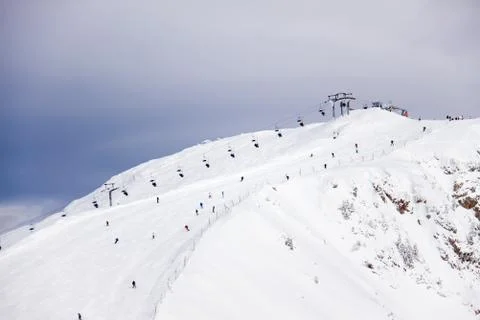 Ski slope Foto stock