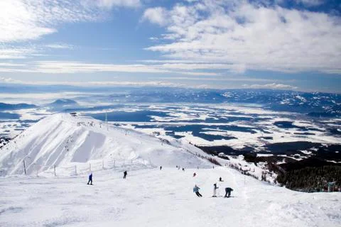 Ski slope Foto stock