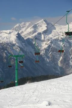 Ski slope 스톡 사진