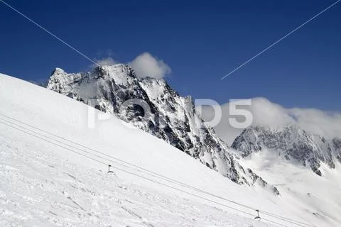 Ski slope Stock Photos