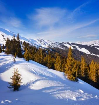 Ski slope. Stock Photos