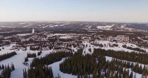 Ski slope Sweden Stock Footage 108568535