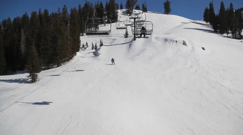 Ski slope wide Vídeos de archivo 36764204