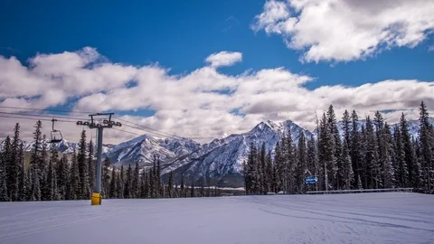 Ski Slopes Stock Footage 88199741