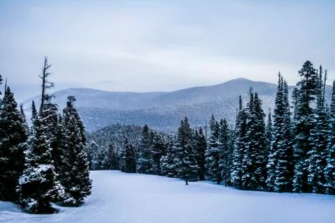 Ski slopes Stock Photos