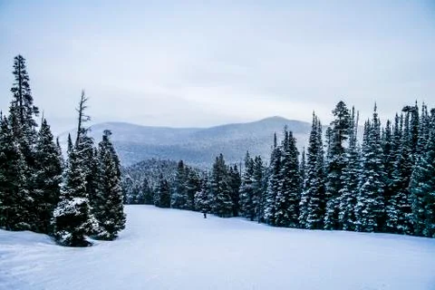Ski slopes Stock Photos
