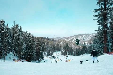 Ski Slopes 库存照片