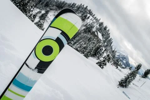 Ski in the snow 스톡 사진