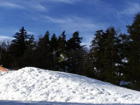 Ski Somersault Stock Footage 489991