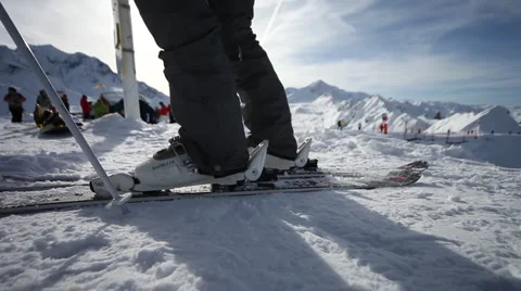 Ski Start 1 Vídeo Stock 2307237