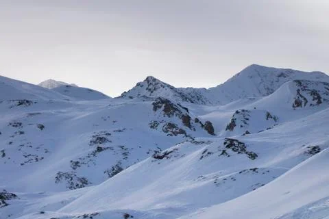 Ski theme, wintertime. Stock Photos