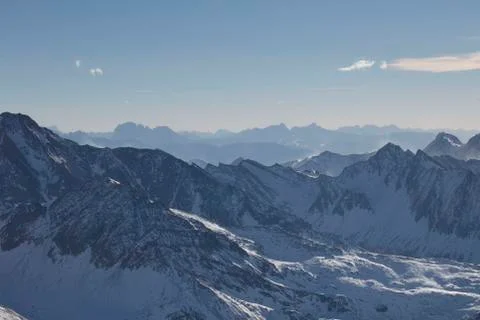 Ski theme, wintertime. Stock Photos