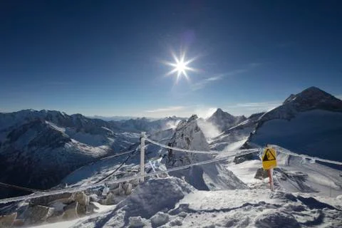 Ski theme, wintertime. Stock Photos