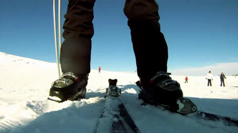 Ski time 库存影片 33304949