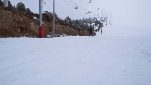 Ski Time in Ski center Stock Footage 105784245