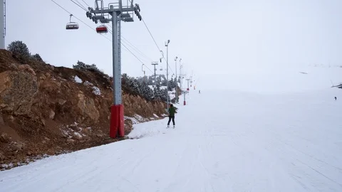Ski Time in Ski center Stock Footage 105787105