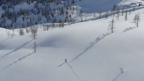 Ski tour Video stock 128557552
