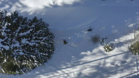 Ski touring group Stock-Footage 129362823