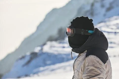 Ski touring man Stock Photos