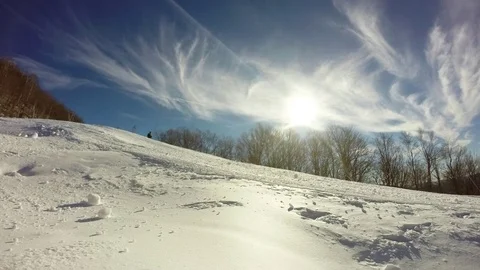 Ski Trail Time Lapse 動画素材 71842350