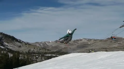 Ski tricks 库存影片 10743657