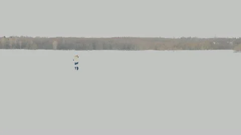 Ski walk in the wood Stock-Footage 22426348