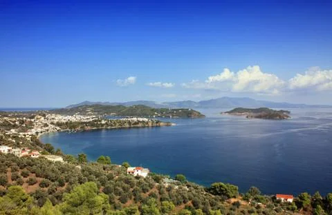 Skiathos Bay Stock Photos
