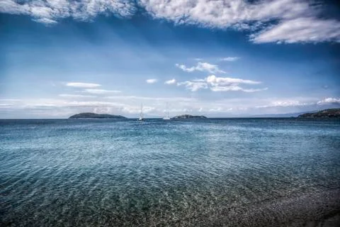 Skiathos seascape Stock Photos