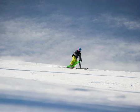 SkiBike Stock Photos
