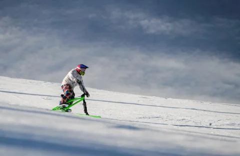 SkiBike Stock Photos